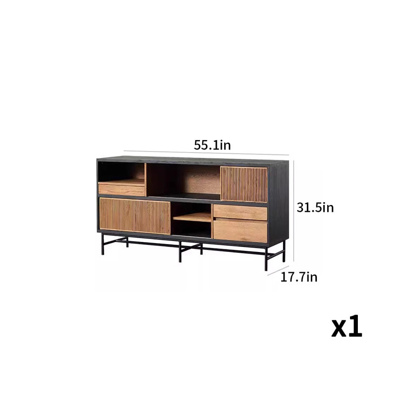 Armoire d'appoint Design Simple and Novel, H 31,5 po x l 55,1 po x P 17,7 po