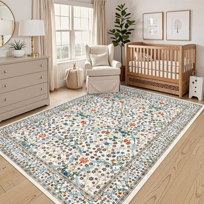 Tapis d'intérieur lavable à la machine, antidérapant, antidérapant et pliable