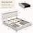 Kendrall Upholstered LED Bed Frame with Storage Drawers & Adjustable Headboard-605931938-605931943