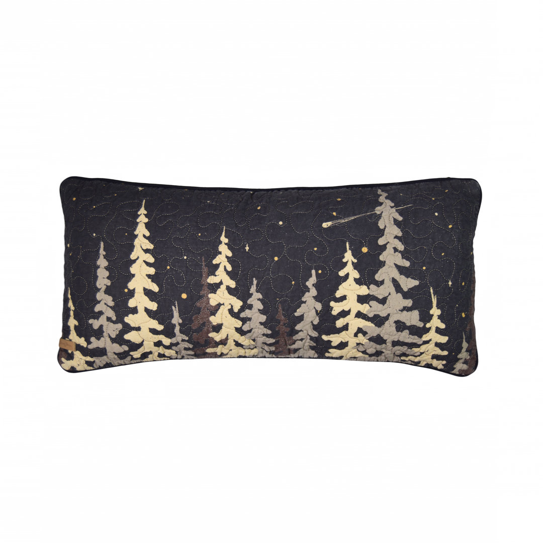 Moonlit Cabin Cotton Floral Lumbar Pillow Donna Sharp