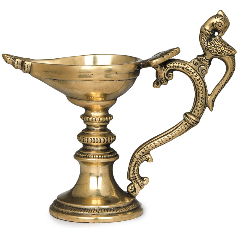 5.7'' H Brass Tabletop Tealight Holder