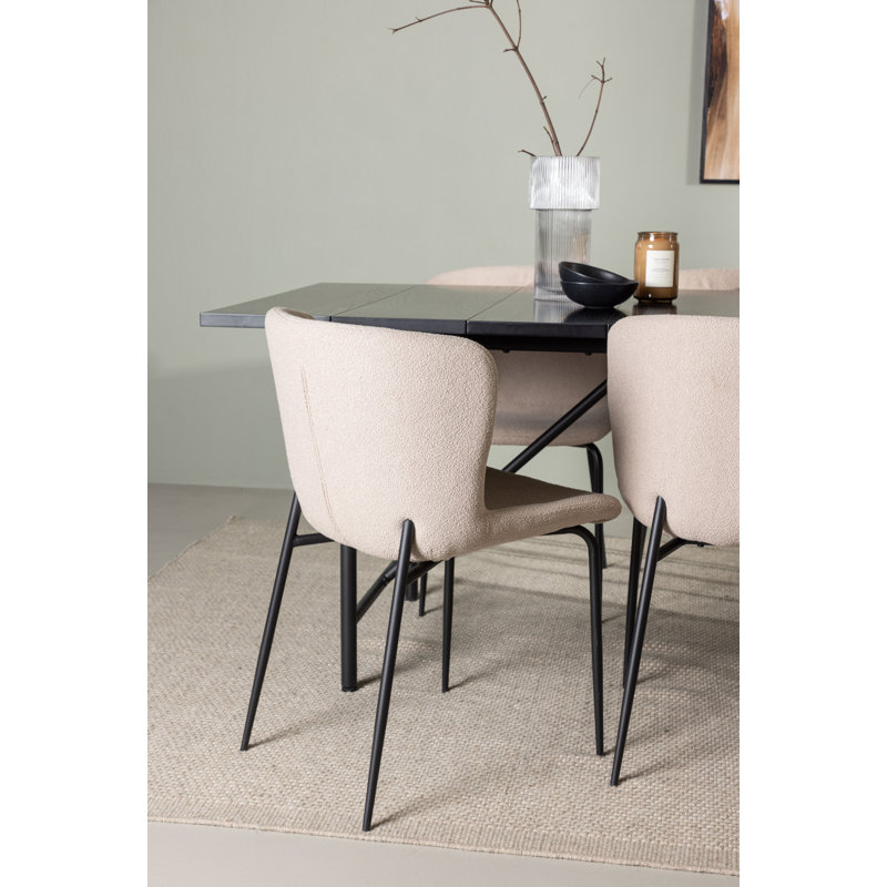 Bayshore 6 - Person Dining Set, Beige, Beige