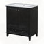 Armoire multifonctionnelle pour salle de bain avec lavabo avec portes et tablette réglable-404437712