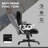 6 Point Vibrating Massage Office Chair With Heat, Velvet High Back Executive Office Chair With Reclining Backrest, Padded Armrests And Remote-2046336479