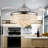 Blade LED Crystal Ceiling Fan Chandelier with Remote Control-578673570