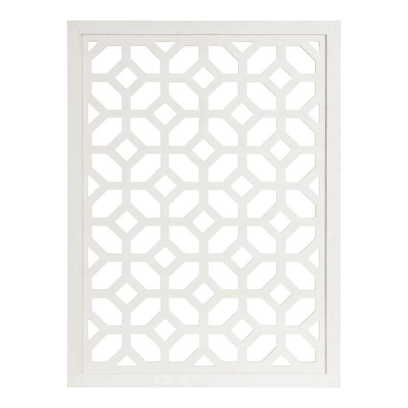Latonia Wall Art Plaque 24x32, White 