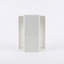 Table d'appoint en marbre Marble - Piédestal en pierre au fini mat aiguisé - Table à boissons minimaliste moderne pour le salon et la chambre à coucher (16 cm x 40 cm / 6,3 po x 15,7 po)-1162783737