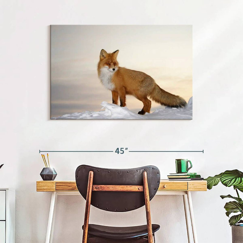 Renard majestueux Brampt, H 26 po x l 39 po