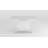 Benae Contemporary Pop-Up-Extendable White Glass Dining Table