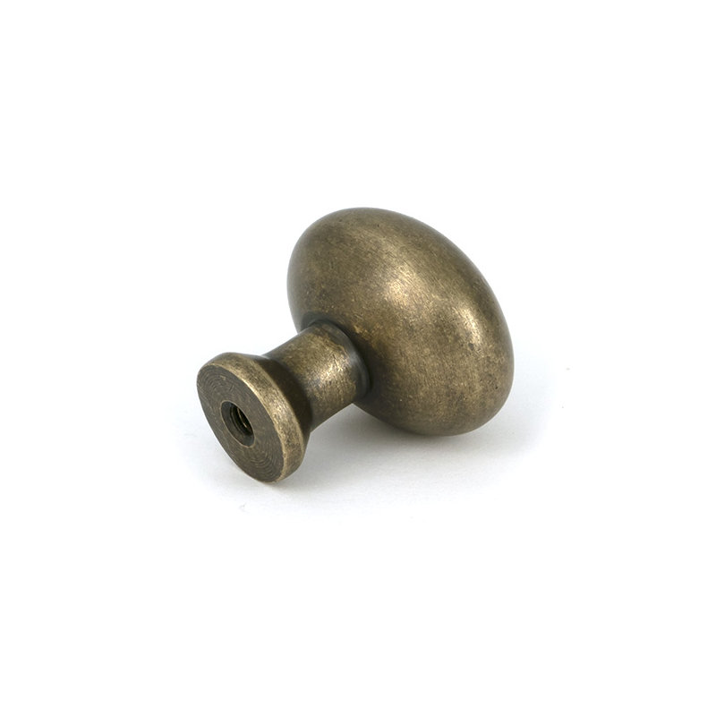 Moore Cabinet Knob, 1.26" Knob Diameter, Burnished Brass