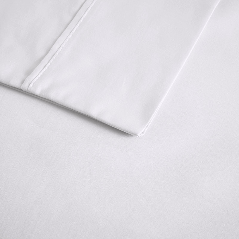 Ensemble de draps 4 pièces, Blanc, Queen