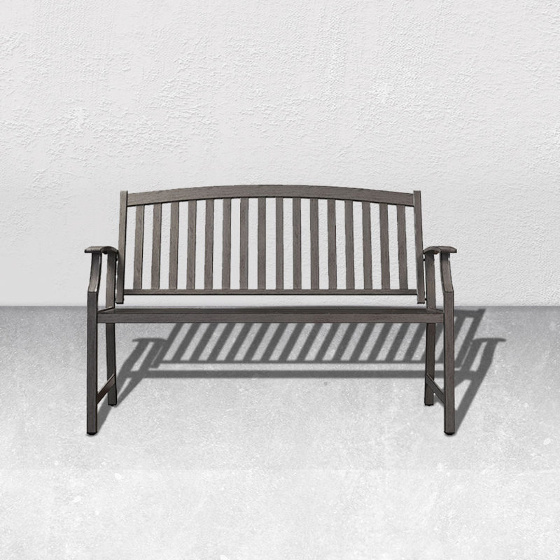 Upholstered Bench, Weathered Grey 