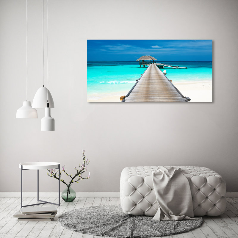 Wooden Pier - Wrapped Canvas Print
