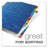 Pendaflex® Expandable Indexed Desk File PVC / Vinyl Flat Files Open