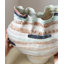 Vase de table en céramique multicolore de style Wabi-Sabi