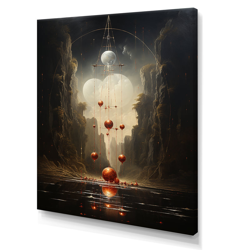 Etheria symbolism énigmatique - reproduction sur toile, H 20 po x l 12 po x P 1 po, Toile tendue