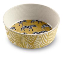  TarHong Carmel Medallion Pet Bowl, Medium, Grey, 7.1 x 2.8,  2.5 Cups, Melamine, Set of 2 : Pet Supplies