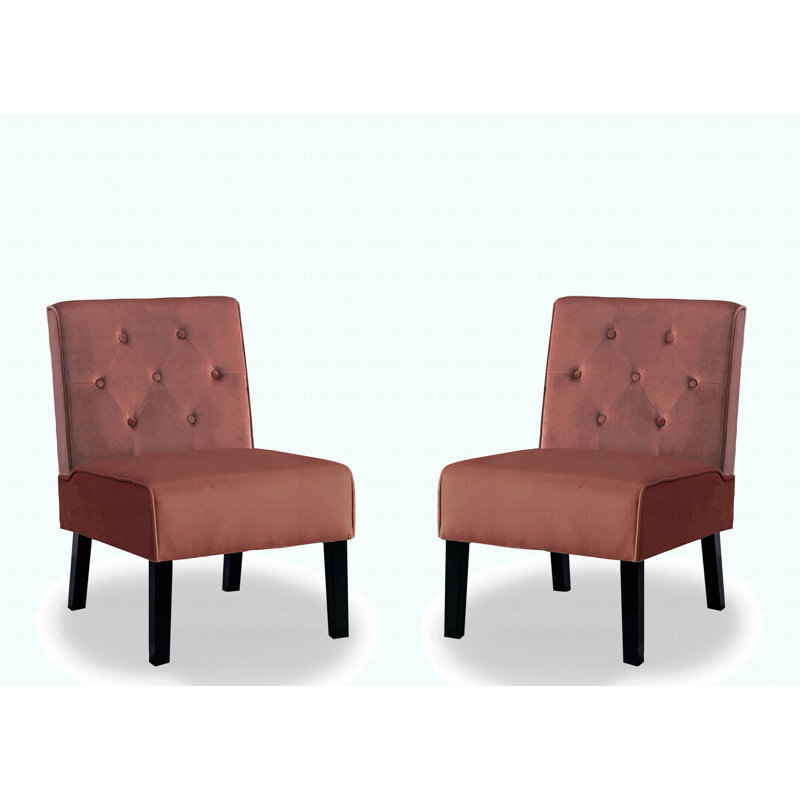 Fauteuil d'appoint 2 pièces 53 po Modern, Rose