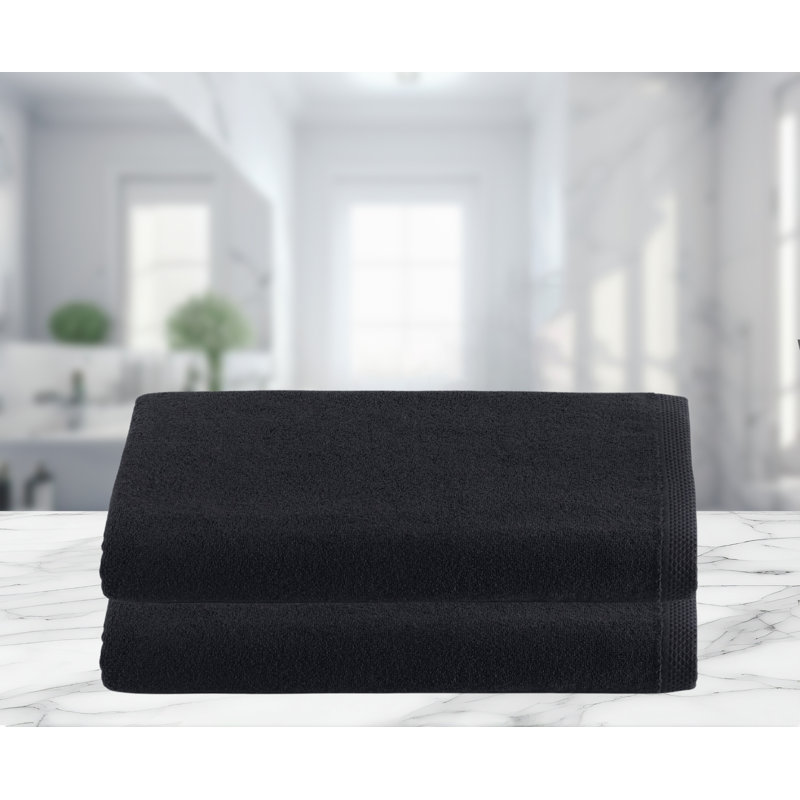 COTE D'AZUR BATH SHEETS, Black