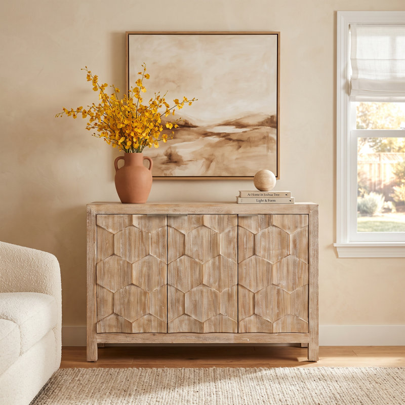 Zendra 3 Door Accent Cabinet