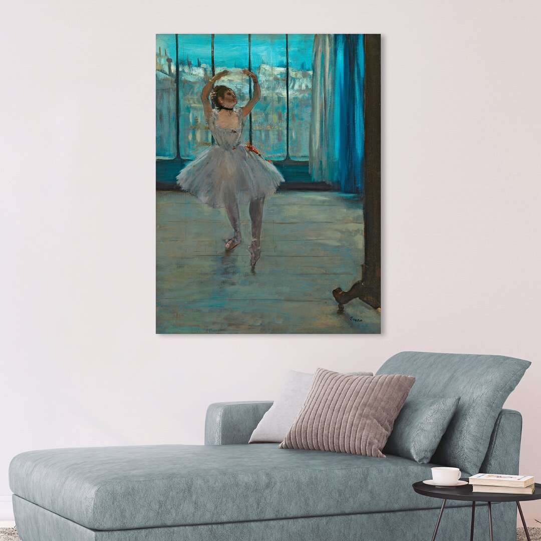 Leinwandbild Dancer Posing von Edgar Degas