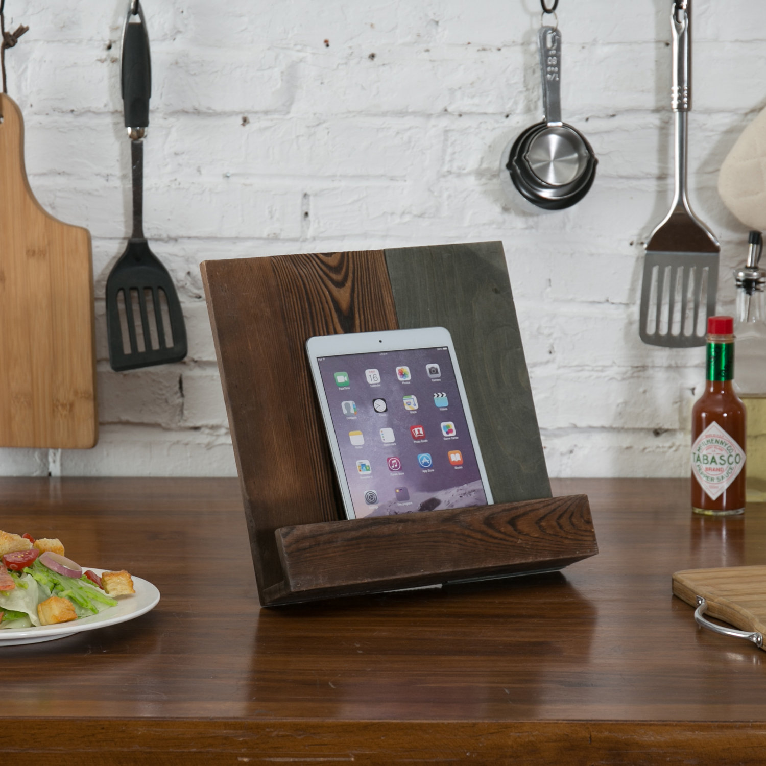 MyGift Rustic Wood Countertop Book Stand - Wayfair Canada