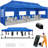 30 Ft x 10 Ft Real Heavy Duty Steel Pop-Up Canopy with 8 Sidewalls-99468333