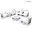 Ensemble de canapé modulaire de patio en métal 7 pièces Modern Modern-1776088356-1776088358