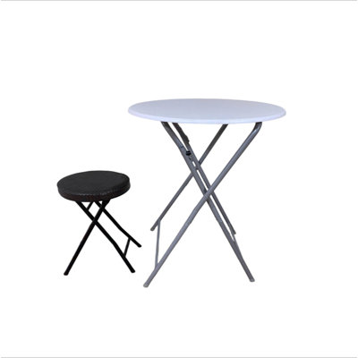 Folding Bar Table set of 2