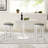 26" Counter Height 360° Swivel Wooden Upholstered Bar Stools For Kitchen, Dining, And Living Room(Set Of 2)-1285679694-1285679681