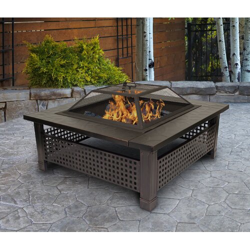 Outdoor Leisure Products Steel Wood Burning Fire Pit & Reviews | Wayfair