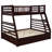 Inara 2-drawer Wood Twin Over Full Bunk Bed Cappuccino-20435215