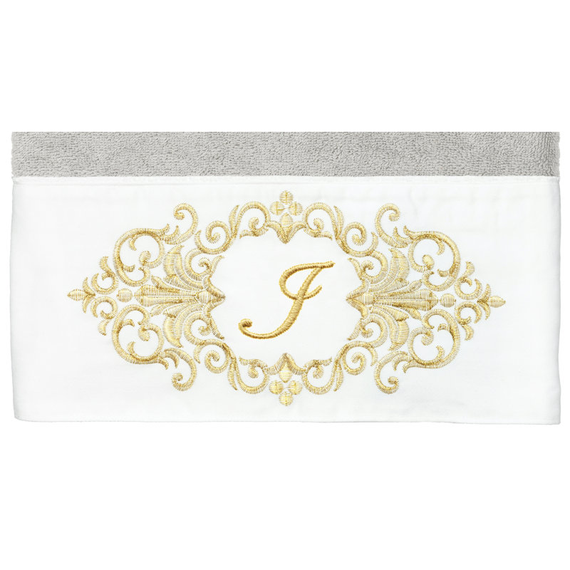 Linum Home Textiles 100% Turkish Cotton MONICA 2PC Embellished Bath Towel Set, I