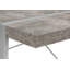 Bureau d'ordinateur, bureau personnel, ordinateur portable, L 48 po, travail, stratifié de béton gris, métal gris, contemporain, moderne