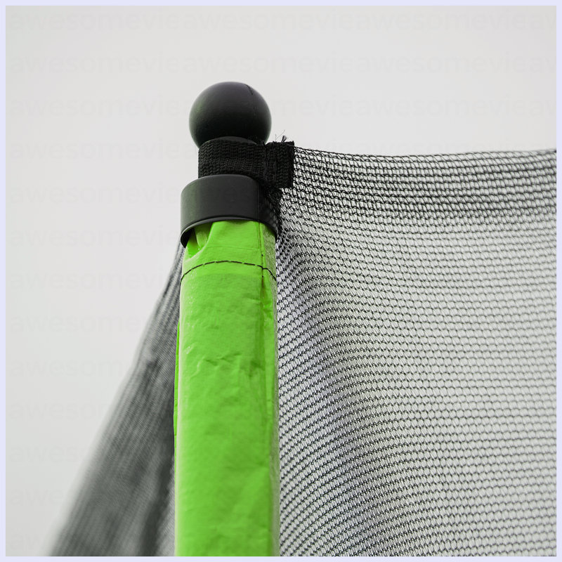 Trampoline 15FT avec gonfleur et échelle pour panier de basketball, 6 nouveaux manchons de sécurité - Vert