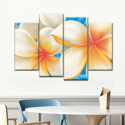 " Plumeria Grandeur Multi Piece Canvas Print " by Annie S 4 - Pieces