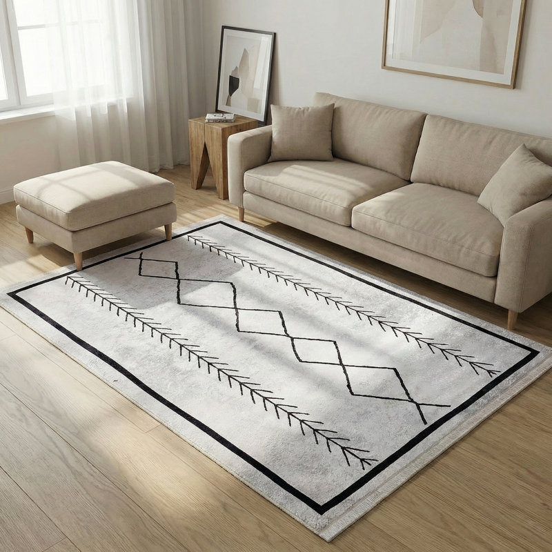 Tapis marocain Thambiah, Rectangle 6 pi 7 po x 9 pi 11 po