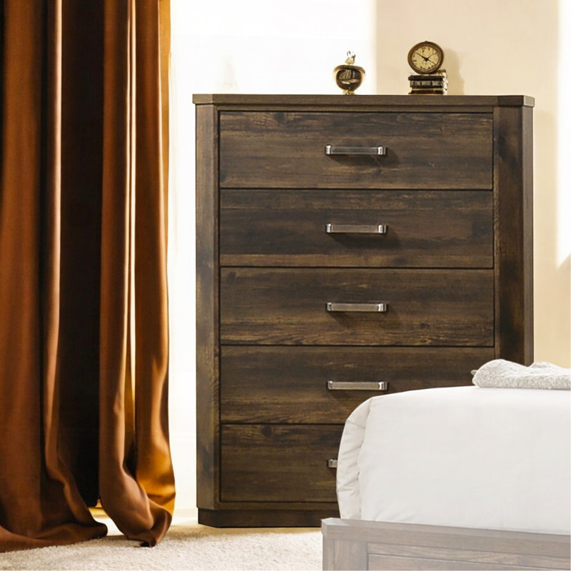 Commode à 5 tiroirs pour le rangement et l'organisation de la chambre à coucher