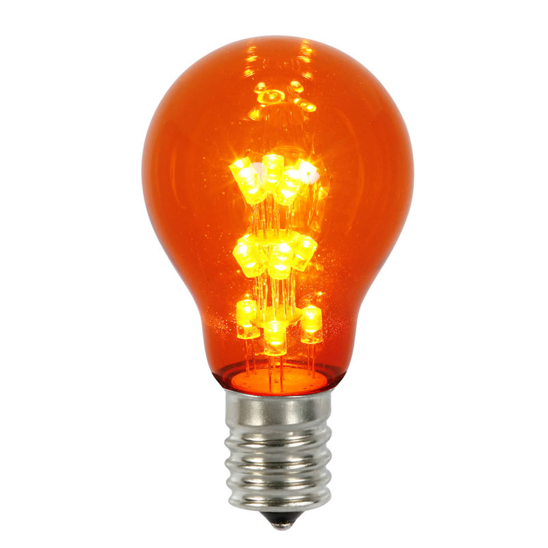 Ampoules de rechange A19 DEL transparentes E26, Ambre
