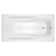 72'' x 42'' Drop-In Soaking Acrylic Bathtub