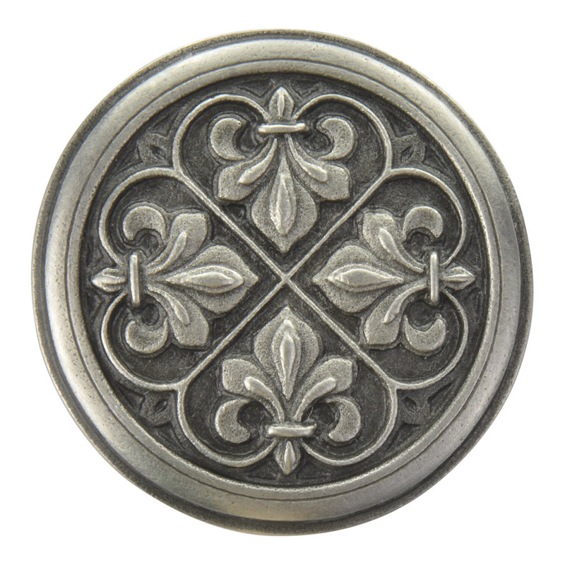 Olde World Mushroom Knob, Antique Pewter