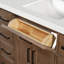 Meuble-lavabo simple en bois massif 42 po avec plateau en quartz Carrara de 1,5 po Thornaby-95016750-100449290