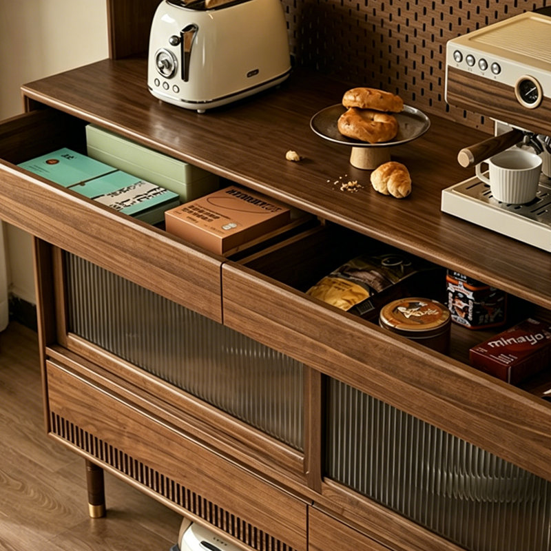 Buffet 82,68 "Brown Vintage Home, H 36,22 po x l 82,68 po x P 17,72 po