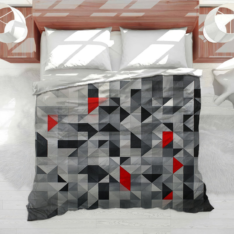 Geometric Bedding Abstract Duvet Cover Modern, Twin Duvet Cover