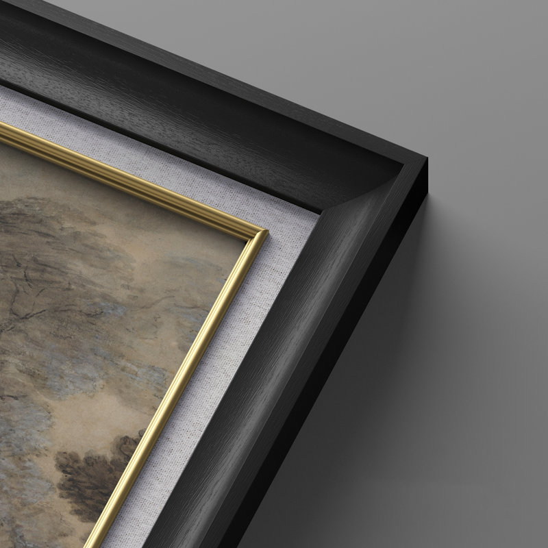 Ensemble de 2 œuvres d'art abstraites encadrées de qualité supérieure sur toile de qualité supérieure avec cadre de 26 po x 36 po