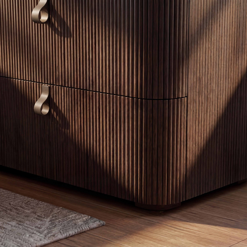 Vienna 2 - Drawer Nightstand, Brown