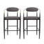 Modern Minimalist Bar Stools for Kitchen Counter and Dining Room,Set of 2-2018961874