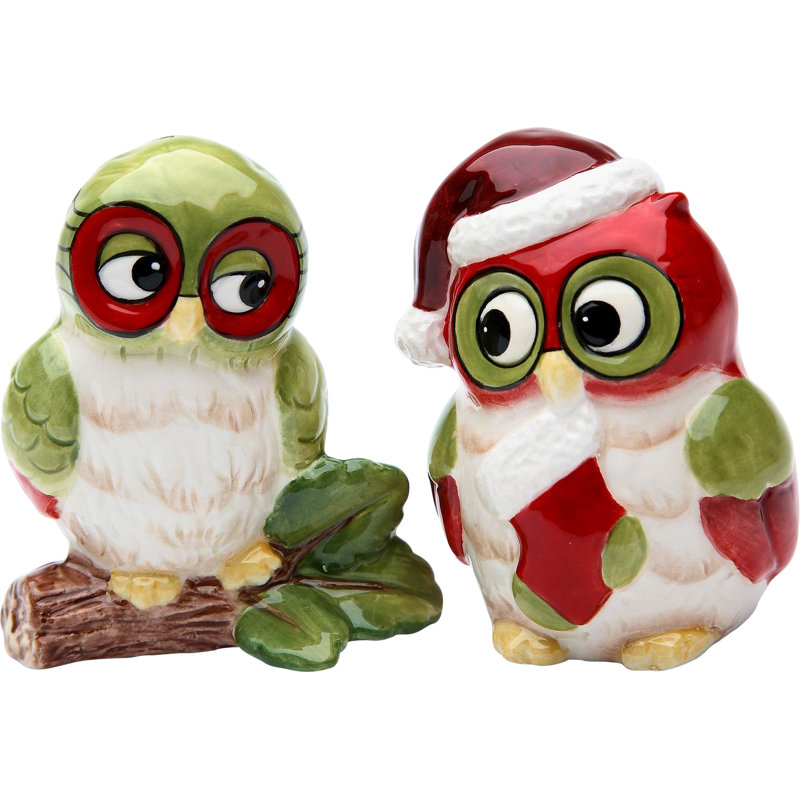 Ensemble salière et poivrière Cosmos Cadeaux Christmas Owl