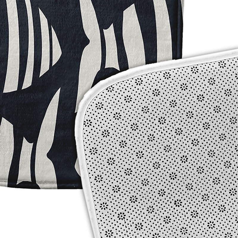 Tapis de bain Sail Sun and Fun, L 21 po x L 34 po, Noir