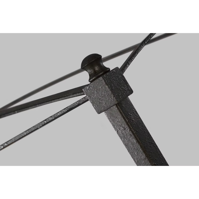 Luminaire suspendu linéaire 5 lumières Olive, Acier Smith
